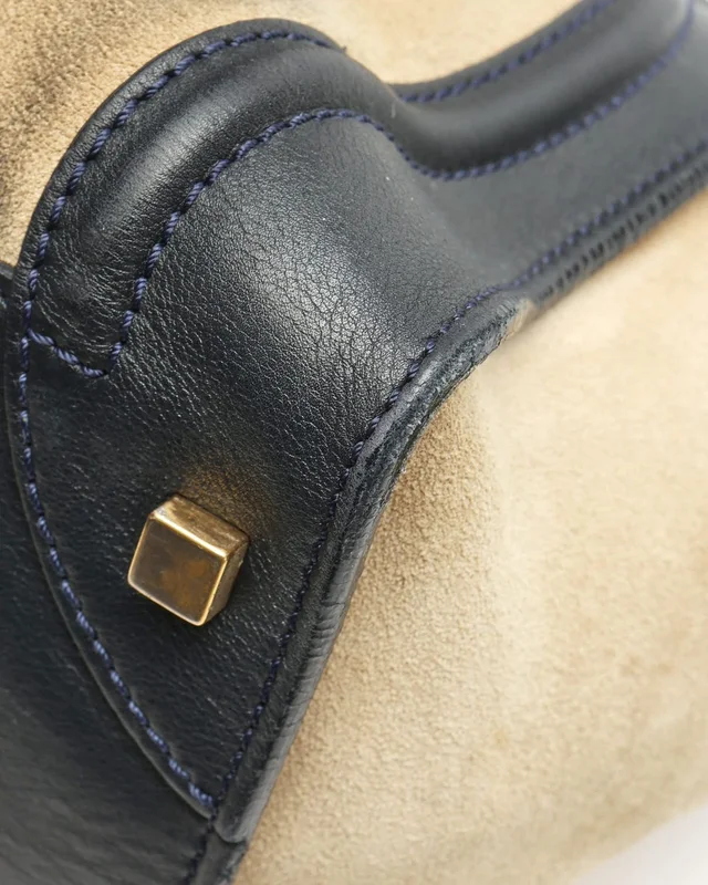 Celine Luggage Mini Bag in Suede from A Retro Tale, photo 7 of 15