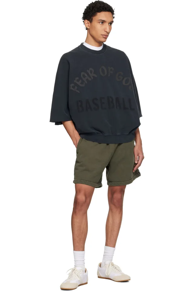 Fear of God Brown Vacation Shorts, photo 4 of 4 from SSENSE