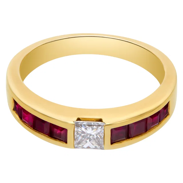 Tiffany & Co. diamond and ruby ring in 18k in Yellow Gold from Gray And Sons