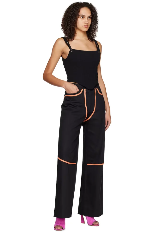 Paris Georgia Black Lottie Tank Top, photo 4 of 4 from SSENSE
