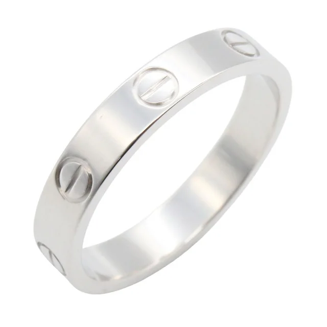 Cartier Ring Mini Love 18K White Gold in White from The Reluxe