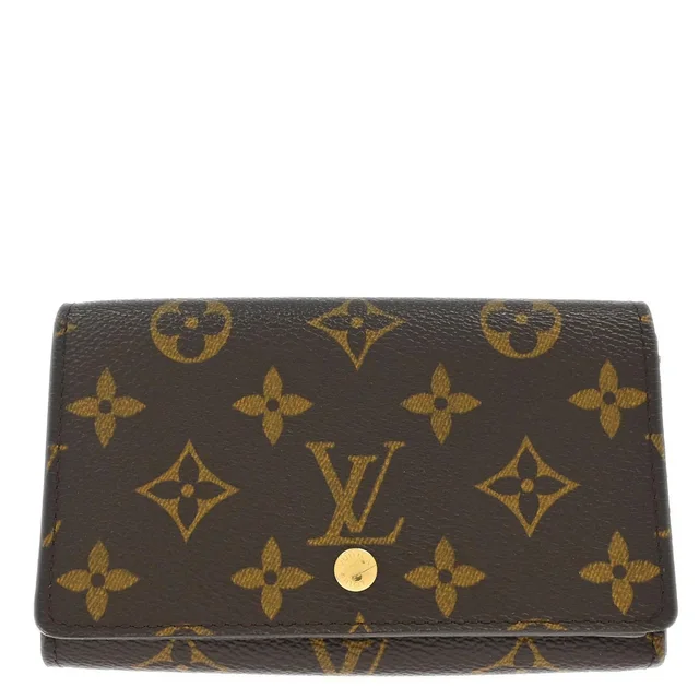 Louis Vuitton 2003 Monogram Porte Monnaie Billet Tresor Wallet M61730 in Coated canvas from AMORE Vintage Tokyo