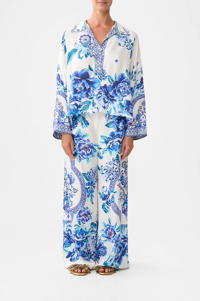Camilla eBoutique CROPPED RELAXED SHIRT A CERAMIC GARDEN from CAMILLA, photo 1 of 1