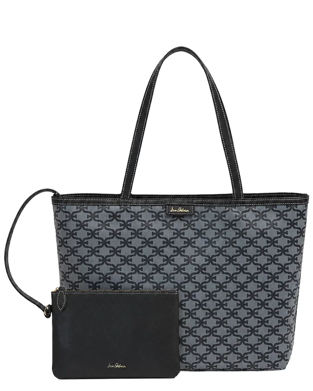 Sam Edelman Felicia Medium Monogram Shopper Tote in https://asset1.ruecdn.com/images/sw/116078/1160785423_RLSW_white.jpg, image 1 of 1 from Rue La La