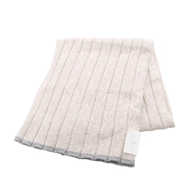 Brunello Cucinelli Wool Cashmere Scarf in Cashmere from LuxUness