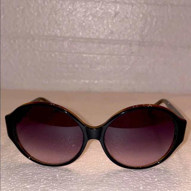Chic Judith Leiber Black And Brown Women's Sunglasses in black|brown|red from Poshmark, photo 1 of 1