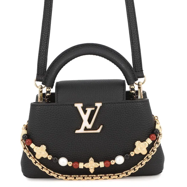 Louis Vuitton Capucines EW NoirM29443 Taurillon Leather Size MINI in Leather from GALLERY RARE