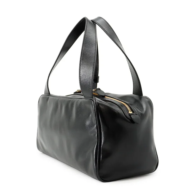 MIUMIU Bowling Handbag Black5BB182 Leather in Leather from GALLERY RARE, photo 2 of 6