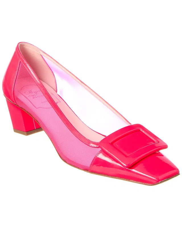 Roger Vivier Mesh & Leather Pump, image 1 of 1 from Gilt
