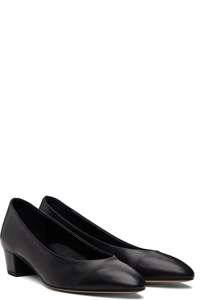 Aeyde Black Helia Low-Cut Heels, photo 4 of 5 from SSENSE