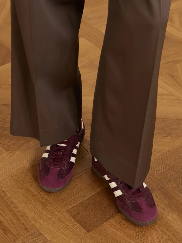 ADIDAS ORIGINALS Samba OG snake-effect leather sneakers in Red, photo 2 of 2 from NET-A-PORTER (Canada)