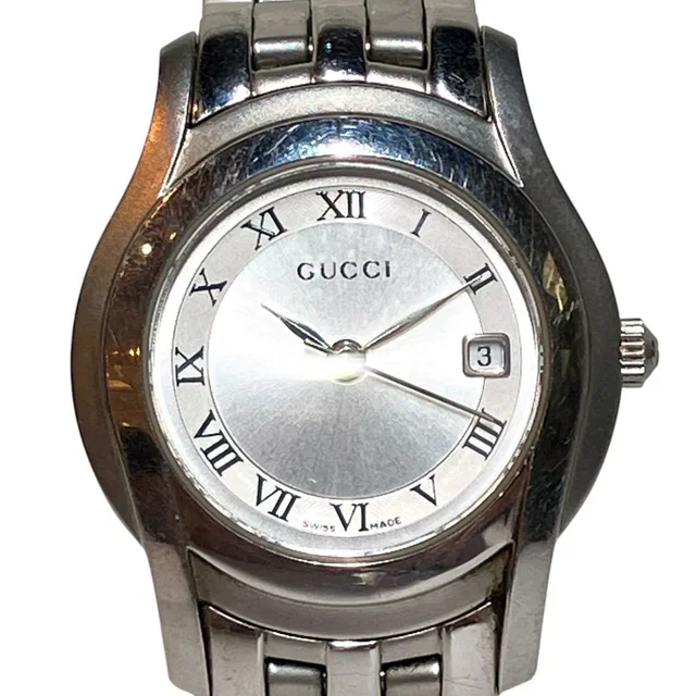 Gucci Class Watch SS Quartz Silver Dial in Silver from The Reluxe