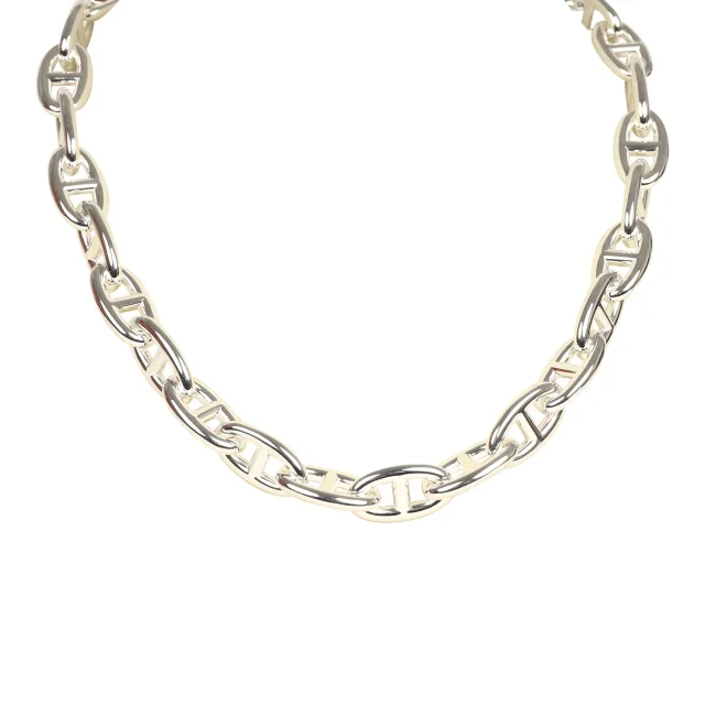 Hermès Chaine D'Ancre Necklace GM 29 Link Sterling Silver in Silver from Madison Avenue Couture, photo 2 of 10
