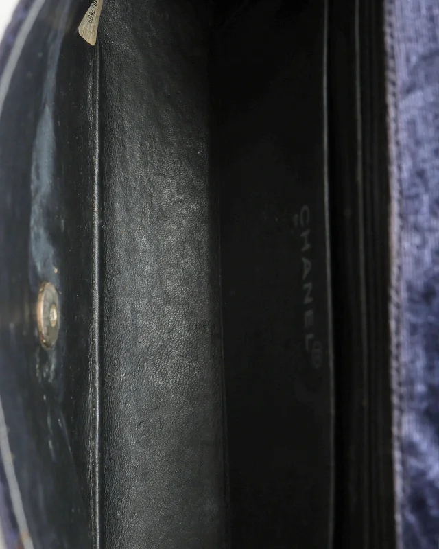 Chanel Medium Micro Quilted Velvet Single Flap Bag in Velvet from A Retro Tale, photo 9 of 13
