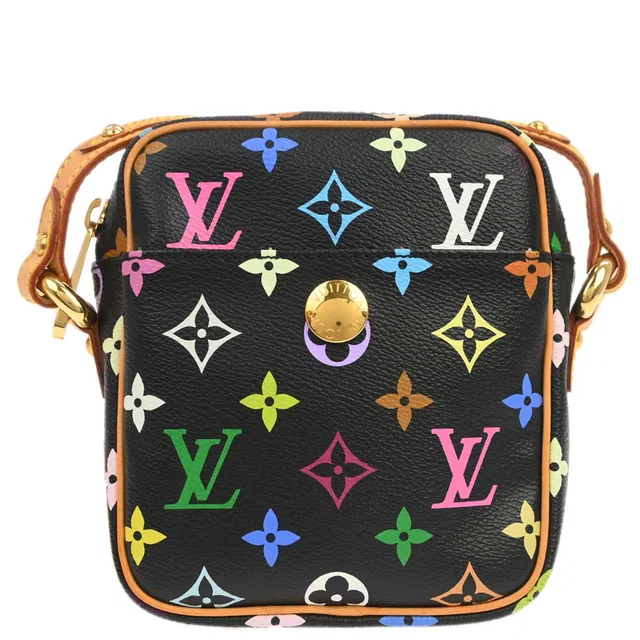 Louis Vuitton 2005 Black Monogram Multicolor Rift Shoulder Bag M40056 in Black Canvas from AMORE Vintage Tokyo