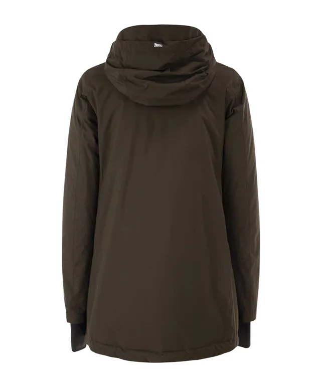 Herno Long-sleeved down jacket in Surface：polyester 100%;Filling：Down 80%,Feather 20% Details: Other Description: The Herno A-SHAPE 2LAYERS parka redefines modern outerwear with…, photo 3 of 4 from SENSER