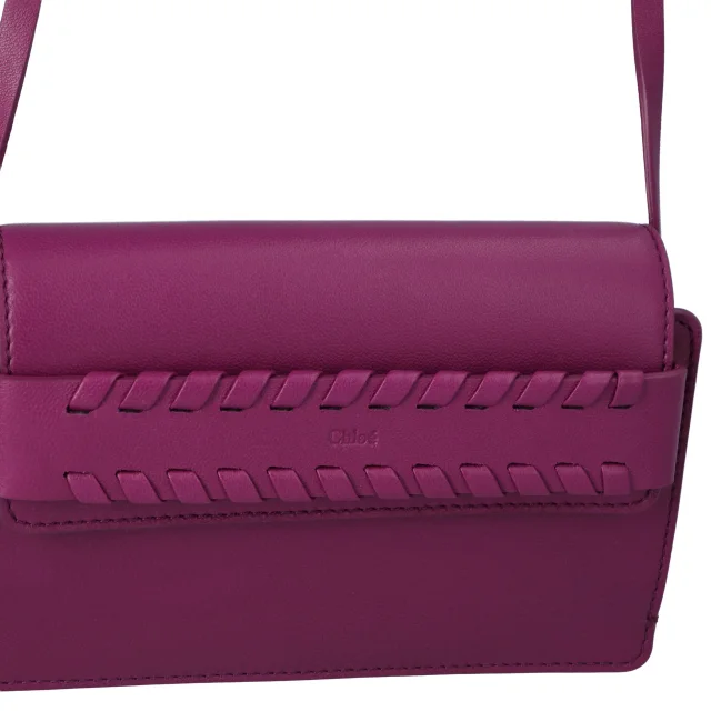 Chloé Shoulder Bag With Braided Detail Purple in Purple, photo 4 of 4 from ShopSimon