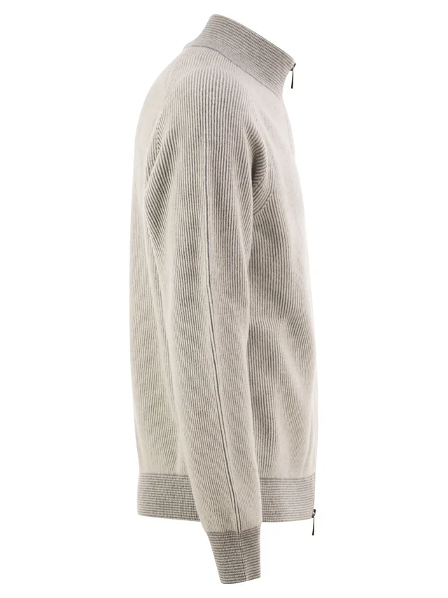 Peserico Long-sleeve ribbed casual jacket, photo 2 of 4 from SENSER