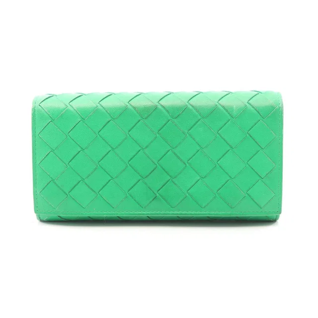 Bottega Veneta Intrecciato Leather Long Bifold Wallet in Woven leather from LuxUness