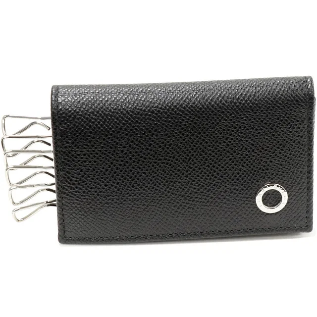 Bvlgari Man Grained Calfskin Key Case in Caviar leather from LuxUness