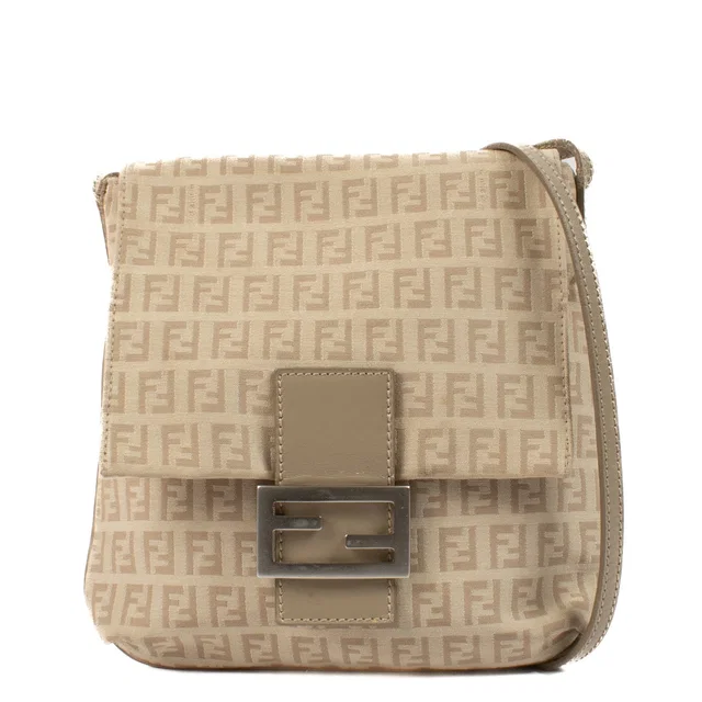 Fendi FF Canvas Vintage Crossbody Bag in Canvas from Labellov