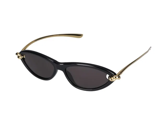 Bottega Veneta Bv1390s Sunglasses — Black Injected in Black from HEWI