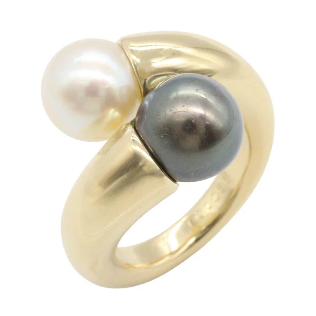 Cartier Perle Toi et Moi Au750 Pearl Ring Size 12 from LuxUness