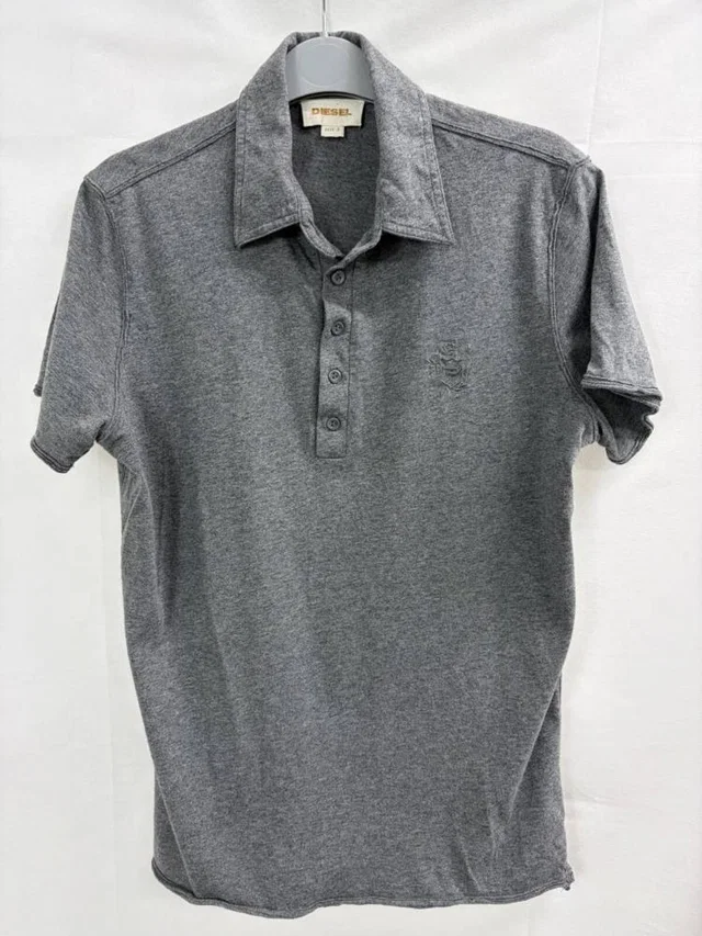 Diesel polo shirt Grey Size: S in Grey Cotton from Oxfam Online Shop
