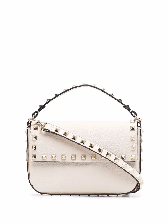 Valentino Garavani Shoulder Bag — White Leather in White Leather from HEWI