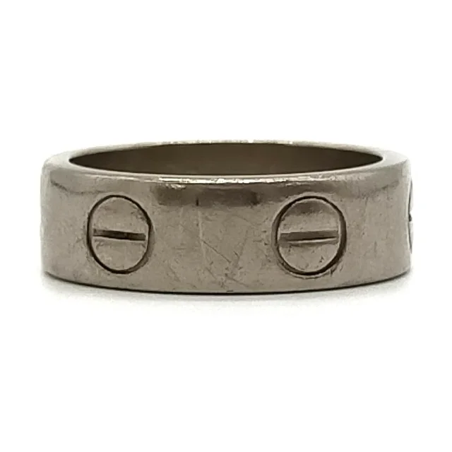 US Size 4.5 White Gold Cartier Love Ring in White from Bagriculture