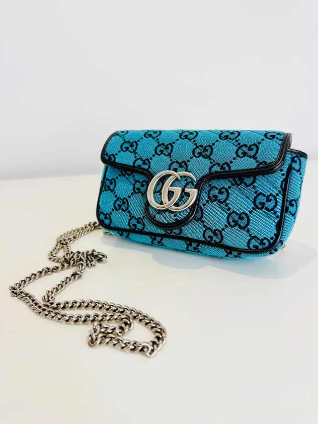 Gucci Canvas GG Marmont Super Mini Bag in Canvas from Edit Second Hand