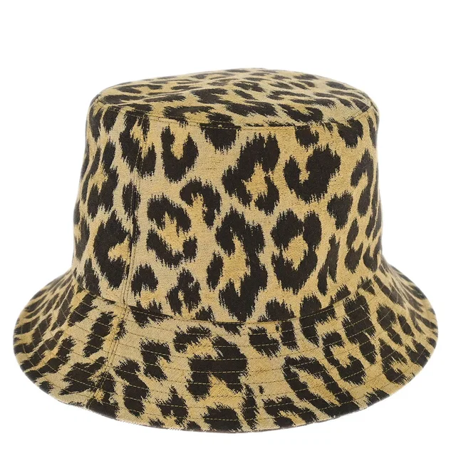 Dior Beige Brown Leopard Bucket Hat #58 in Brown from AMORE Vintage Tokyo