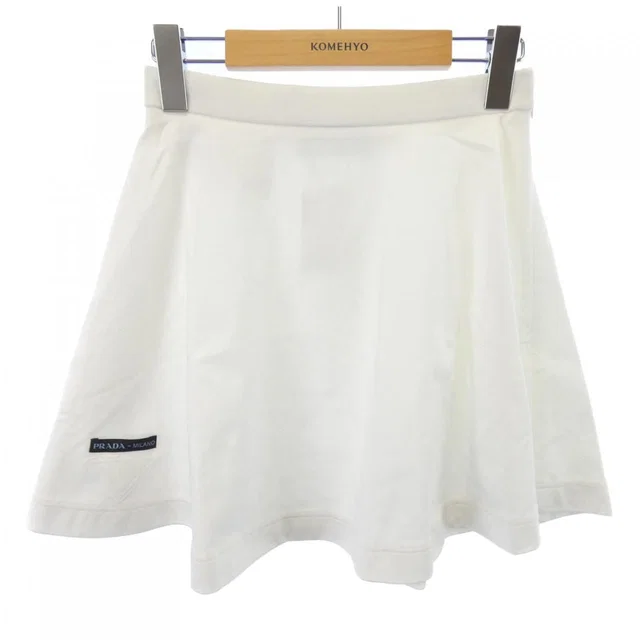 Prada Skirt White in White from The Reluxe