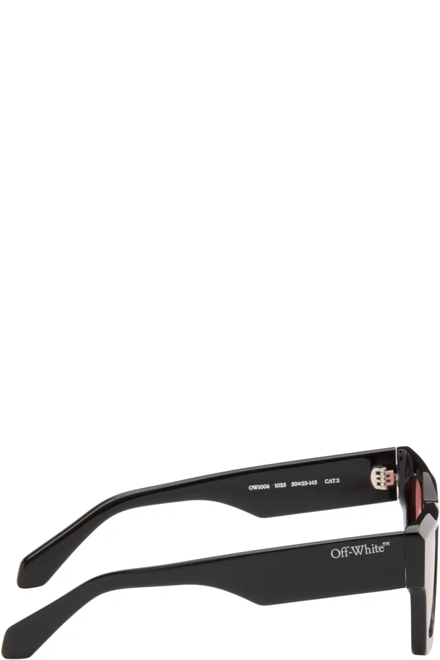 Off-White Black Davie Sunglasses, photo 2 of 4 from SSENSE