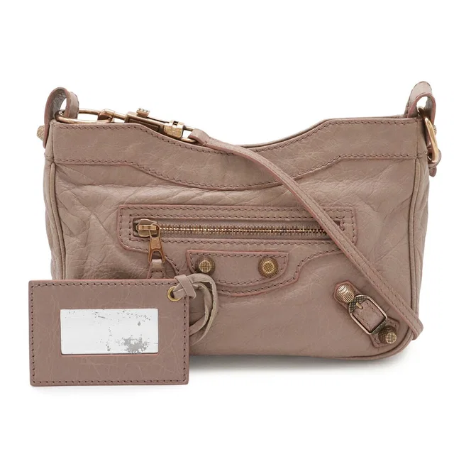 Balenciaga Giant Hip Leather Shoulder Bag in Leather from LuxUness
