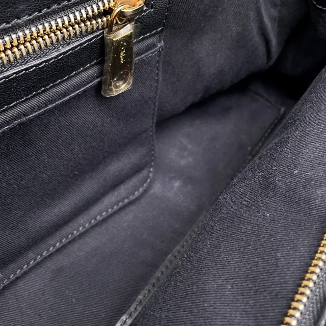 Chloé Alice 2way Shoulder Bag Black/Brown Leather in Black Leather from GALLERY RARE, photo 12 of 18