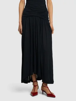 Khaite Block heel pumps with ankle strap in 100% Calf, photo 2 of 4 from LUISAVIAROMA