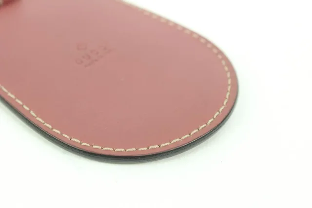Gucci Mauve Clochette Luggage Tag from Reversible Supreme GG Tote in Leather from Bagriculture