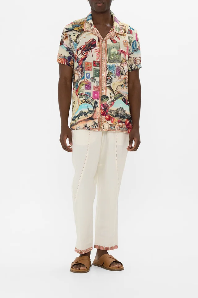 Camilla eBoutique RELAXED PANELLED PANT WITH SILK BELT NOTES FROM THE ROAD from CAMILLA, photo 1 of 1