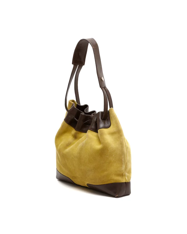 Burberry Drawstring Bucket Bag in Suede from A Retro Tale, photo 3 of 10