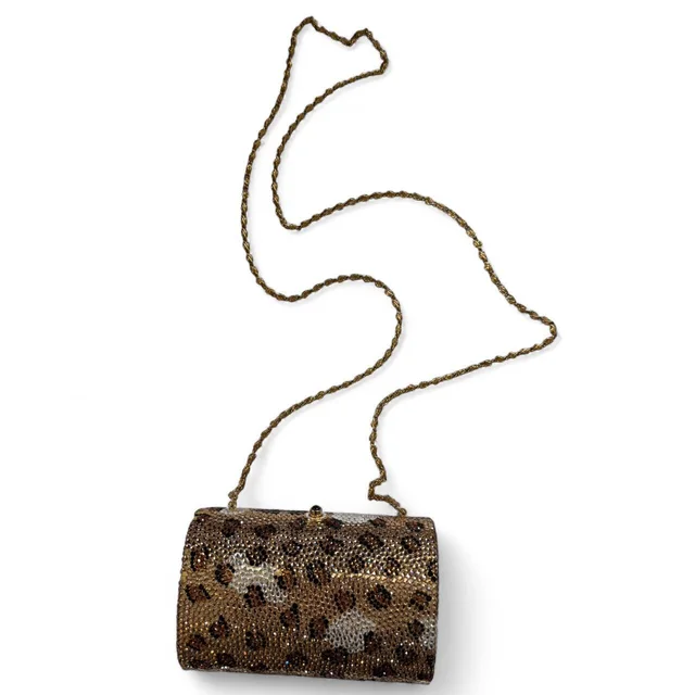 Judith Leiber Women's Clutch bags - Multi/Gold in multicolor|gold from Depop, photo 1 of 1