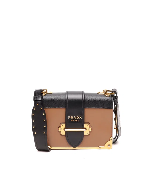 Prada Small Cahier Bag in Saffiano leather from A Retro Tale