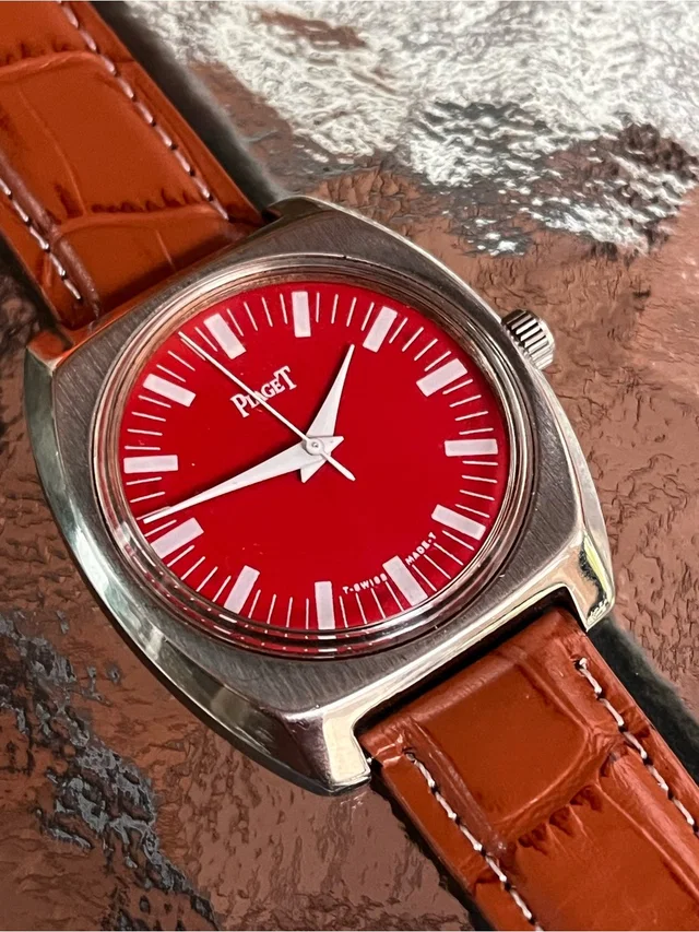 Piaget Vintage Gents Wristwatch in red from Poshmark