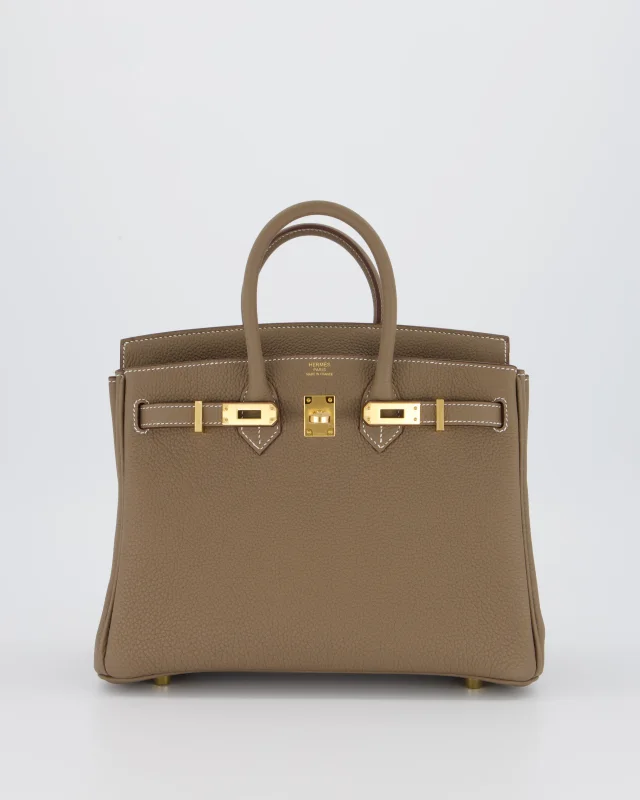 Hermès Birkin 25 Retourne Bag in Taupe Togo leather from Sellier, photo 22 of 22
