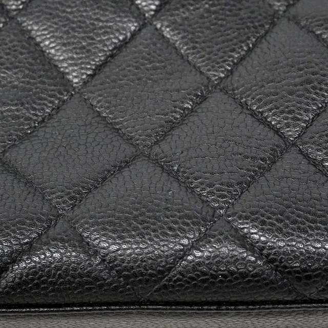 Chanel Handbag Quilted Caviar Leather Black Gold in Black Caviar leather from The Reluxe, photo 2 of 2