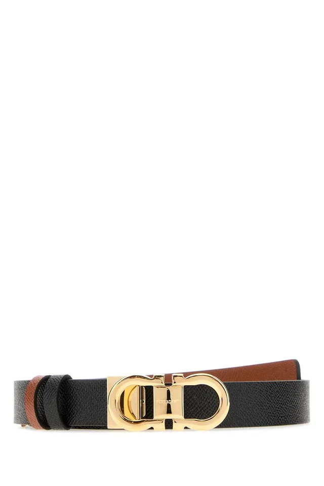 Ferragamo Donna H Belt — Black in Black Calfskin from HEWI