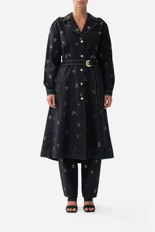 Camilla eBoutique HEIRLOOM EMPIRE LONGLINE BELTED TRENCH COAT DENIM from CAMILLA, photo 1 of 1