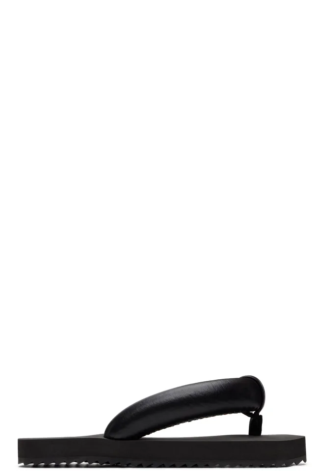 Black Yumi Flip-Flops, image 1 of 1 from SSENSE