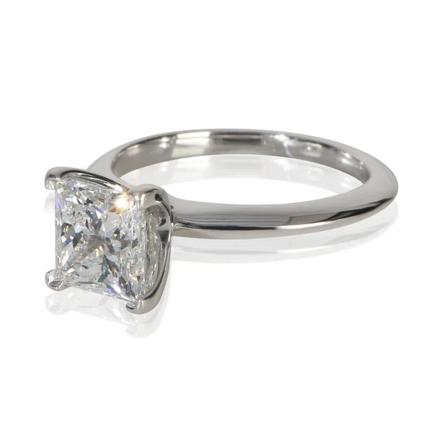 Tiffany & Co. 1.56 Ct Princess Diamond Engagement Ring 950 from HEWI, photo 2 of 2