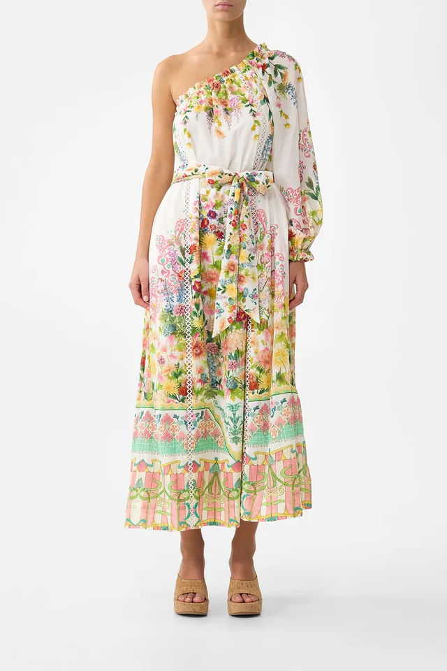 Camilla eBoutique ONE SHOULDER DRESS WITH BLOUSON SLEEVE THE CALL OF CATALONIA from CAMILLA, photo 1 of 1